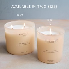 Orange, Cedarwood & Clove – Benevolence LA Scented 8 oz – single, Sand White