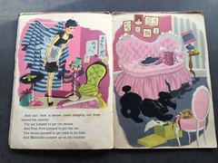 Ephemera Collage Paper Drawing Art Craft Poodle Dog French Fashion Lady Hat 
