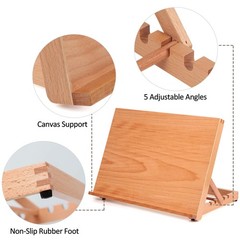 Falling in Art 5-Position Wood Drafting Table Easel Drawing and Sketching Boa…
