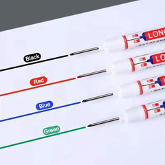8Pcs/Set 20Mm Deep Hole Long Nib Head Markers for Metal Perforating Pen Waterpro