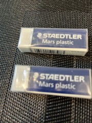 Staedtler Mars Plastic Erasers 5 Pc Lot White Vinyl Large