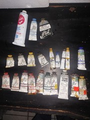 Vintage GRUMBACHER PRE-TESTED Oil Paints Mixed Lot + Sargent PREOWNED AS-IS