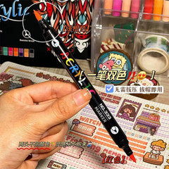Acrylic Paint Markers 48 Color Dual Tip Fine and Brush Professional Art Use