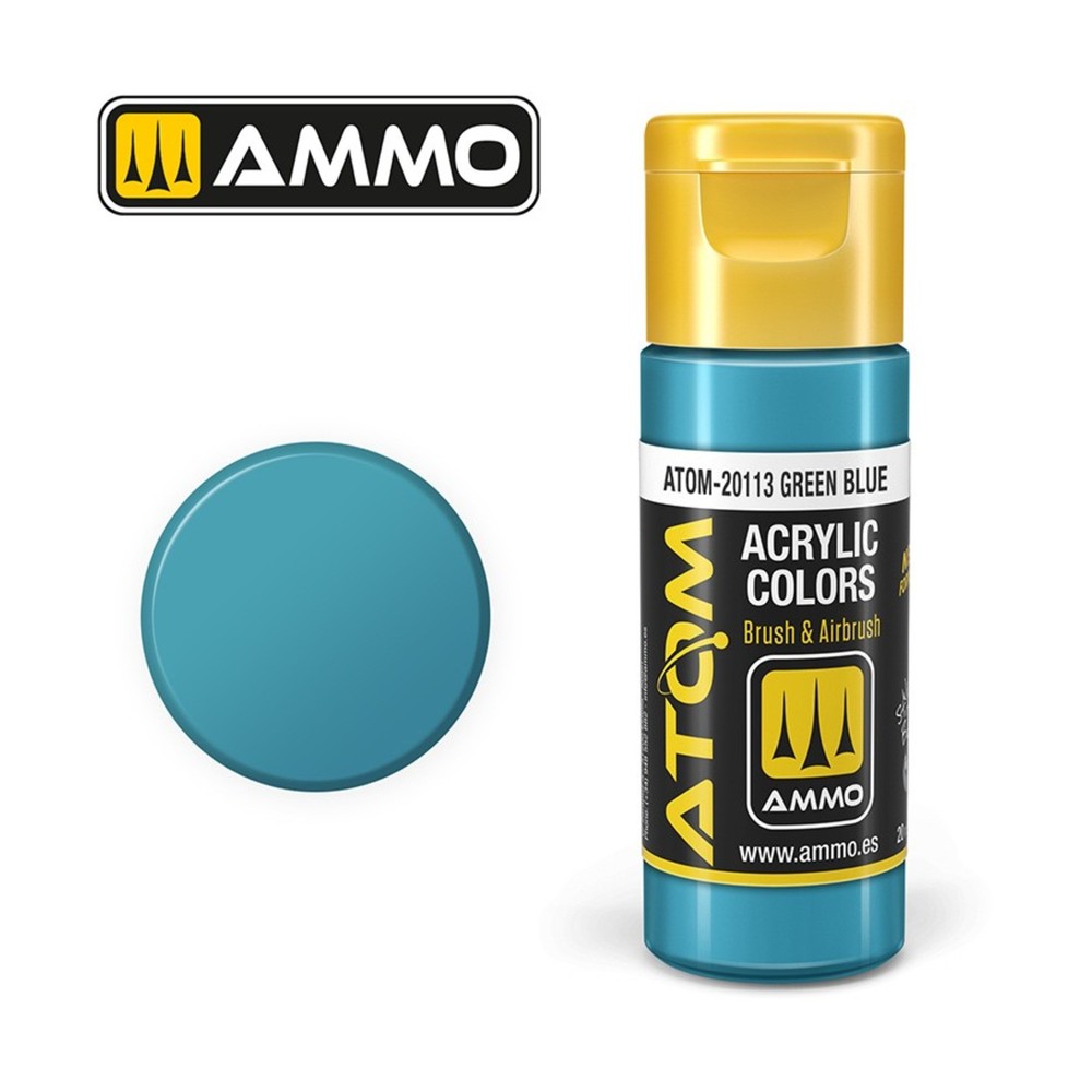 AMMO ATOM Acrylic Paint Green Blue New