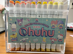 Sanrio Characters x Ohuhu Alcohol Markers Brush & Fine 80 Colors Set Honolulu B