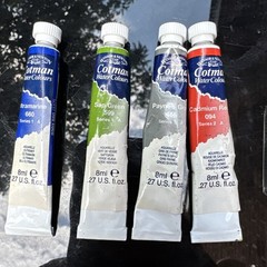 Winsor & Newton Watercolor Medium, 2.54 Fl Oz Art Masking Fluid & 4 Paints