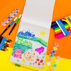 12 Pack Drawing Scribble Pad Doodle Coloring Paper Art Craft Kids 50 Sheet