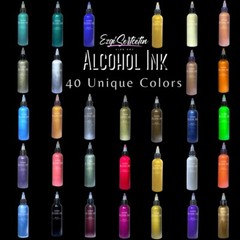 Premium Alcohol Ink|Metallic|Vibrant|High Saturated Unique Colors|4oz by volume