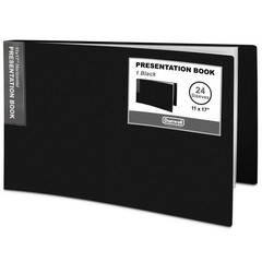 Dunwell 11×17 Portfolio Binder (Black, Horizontal), Presentation Book with 24…