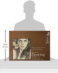 Strathmore 400-8 400 Series Drawing Pad, 18″x24″, Ivory/Cream, 24 Sheets, Medium