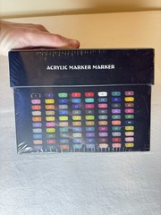 Acrylic Flexible Brush Tip Markers 80 Colors/Markers NEW SEALED IM BOX