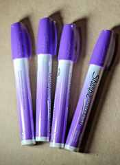 Lot of 7 Sharpie Water-Based Poster Paint Marker Medium Point PURPLE New