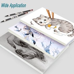 82 Sheets Watercolor Paper 230GSM/110 LB Cotton Thick 5 x 7 Inches, 82 pcs