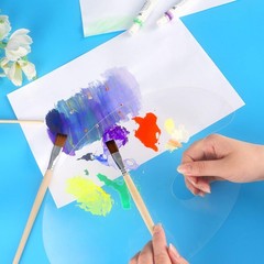 Tamaki 2 Pack 11.8 x 7.9 Inch Acrylic Paint Palette x inch, Clear