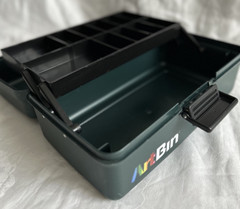ARTBIN Green Artist Supplies Storage Case w/ DIVIDER TRAY Drawing Painting Bead