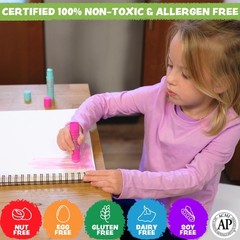 Kwik Stix Solid Tempera Paint Sticks, 144 1 Count (Pack of 144), Multicolor
