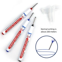 1x Long Head Markers Deep Hole Marker Pen For Bathroom Woodworking Multi-purpose