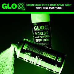 Glow in Dark Spray Paint Green Acrylic 12hr Glow Metal Plastic Fabric