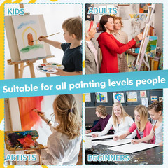 8X10 Canvas for Painting, 12 Pack Canvas Boards for Painting Primed Acid Free Bl