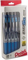 Luxury EnerGel RTX Gel Pens – Quick-Drying 0.7mm Blue Ink, Perfect for Lefties