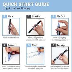 Chalkola Dual Tip Liquid Chalk Markers for Blackboard (8 Earthy Colors, 1mm+5…