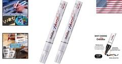 Versatile 2-Pack Oil-Based White Paint Pens – Ideal for Multiple Surfaces