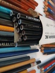 Vintage Assorted Conte, Faber, Koh-i-noor Colored Pencilsl, Nice Lot of 70