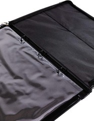A4 Jakar Black Portfolio Hard Carry Case Ring Binder Project Art Work Folder