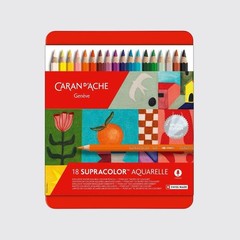 Caran D’ache BOX OF 18 SUPRACOLOR AQUARELLE COLOURS – SPECIAL EDITION