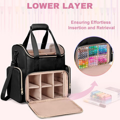 Double Layer Marker Organizer Bag Fit for 400 Markers, Large Marker Storage Case