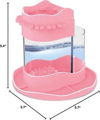 Painting Brush Cleaner Rinse Cup, Washable Silicone all-in-one brush cleaning