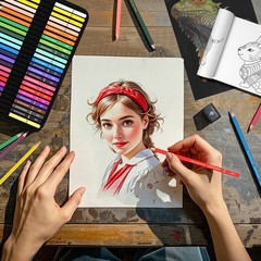 80pcs Drawing Kit Sketching Set Art Sketch Supplies Coloring pencils Kit 48 C…