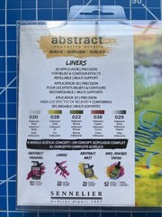Sennelier Heavy Body Acrylic Fine Liners Paint Discovery & Metallic Open Pkg (2)