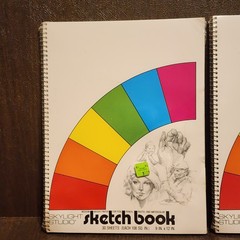 2 New Sketch Book Medium Weight Paper 30 Sheets 9″x12″ Art Skylight Studio NOS