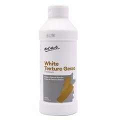 Premium White Texture Gesso 16.9oz 500ml Acrylic Oil Paint Pencils Pastels