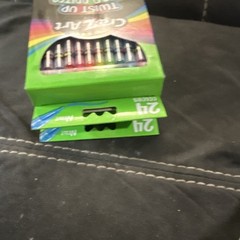 Cra-Z-Art Twist Up Neon Brites Colored Pencils Neon 24 Colors (2 Packs)
