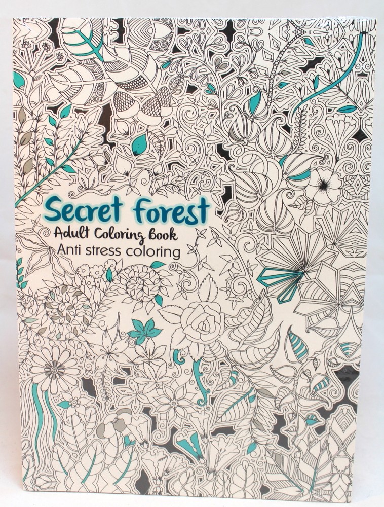 Oceanis Adult and Teen Coloring Book Secret Garden Forest Theme