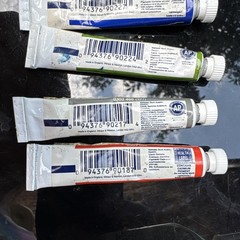 Winsor & Newton Watercolor Medium, 2.54 Fl Oz Art Masking Fluid & 4 Paints