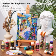 100 Colors Acrylic Paint Set in 2oz Bottles for Every Artist’s Needs