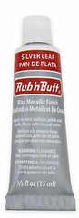 Amaco Rub ‘N Buff Wax Metallic Finish, Silver Leaf, 0.5-Fluid Ounce