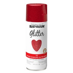 Rust-Oleum 268045 Specialty Glitter Spray Paint, 10.25 Ounce (Pack of 1), Red