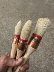 Lot of 3 Isabey Artist Paint Brush 5510 (size 8) & 5610 (size 2 & 4)