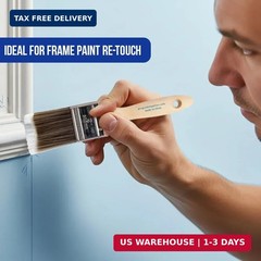 Pro Grade Paint Brushes, 5-Piece Paint Brush Set, Flat & Angle Brushes for Walls