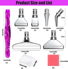 Diamond Art Pens Tools, Ergonomic Diamond Painting Pen Kits with Steel Metal Tip