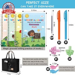 Magic Grooved Handwriting Practice Book for Kids 3-5 Years | Tiny Thinkers Reusa