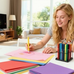 Colored Paper 100 Sheets, 20 Assorted Colors Thin Construction A4 Copy Paper …