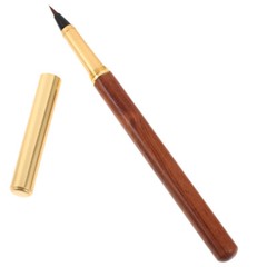 Solid Wood Brush Calligraphy Practicing Pens Painting Refillable Fountain