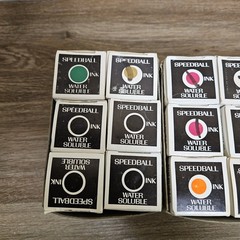 Lot of 30 Vintage 75 C.C. Speedball Block Printing Ink Water Soluble Made in USA