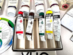 Vintage Liquitex & M. Graham Acrylic Artist Paint Lot – 26 Tubes + Mediums Used