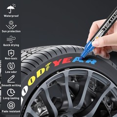 8 Pack Tire Paint Markers Car Tire Lettering Oil Based Waterproof Markers